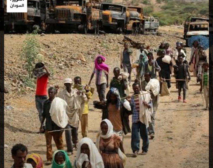 اثيوبيون يعبرون الحدود الي السودان بسبب حرب اقليم التغراي