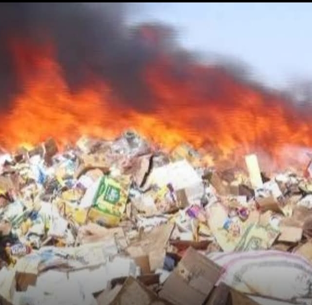 بقيمة 7ترليون جنيه ابادة سلع فاسدة بالشمالية